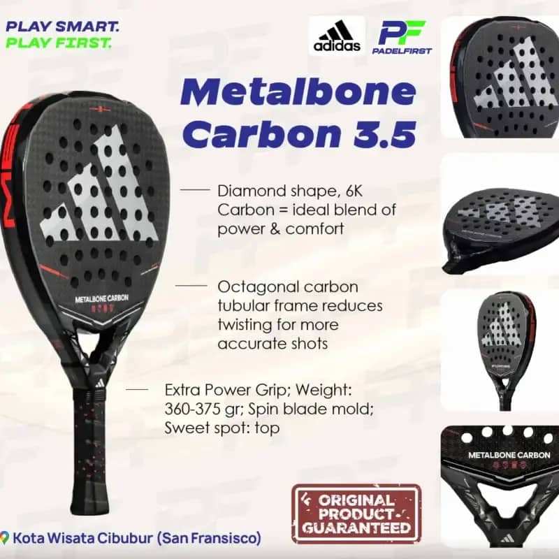 Adidas Metalbone Carbon 3.5 2026 Raket Padel Power & Precision