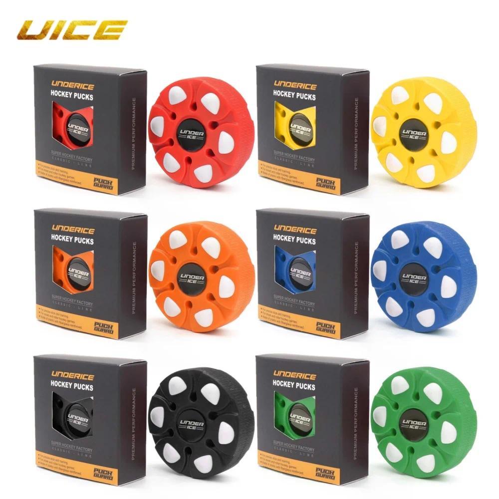 UICE Roller Hockey Puck Field Hockey Ball Plastic Training Puck Reusable For Entertainment Indoor Ho