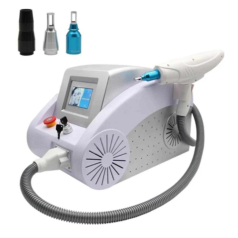 CE Portable q switch nd yag laser tattoo removal machine 1064nm 532nm 1320nm skin whitening pigment 
