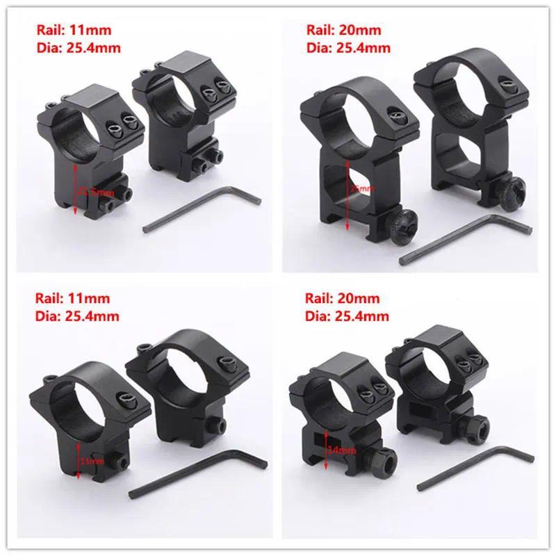a 254mm  30mm  Riflescope Mount Rings for 11MM Dovetail Scope Rail  20MM Picatinny Rail Air  Rifle S