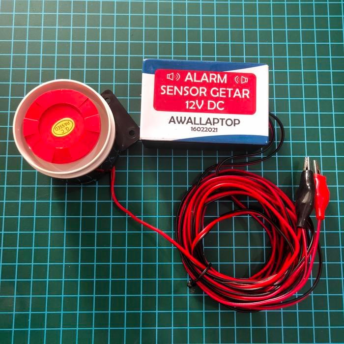 alarm sensor getar 12V 115dB sirine alaram tembok rumah walet - tanpa sirine