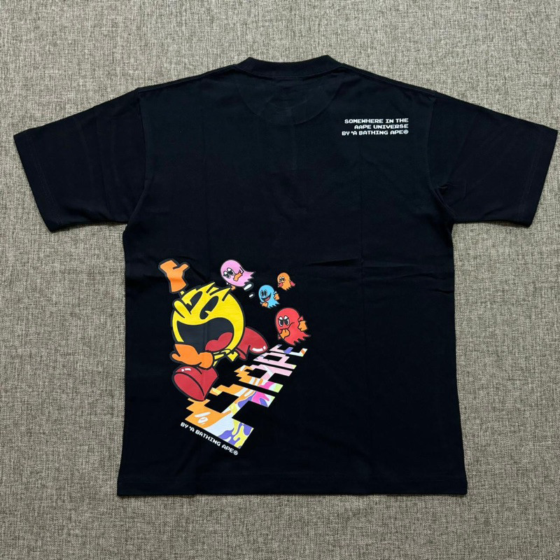 Aape By Bathing Ape X Pacman 4 Tee Black Original