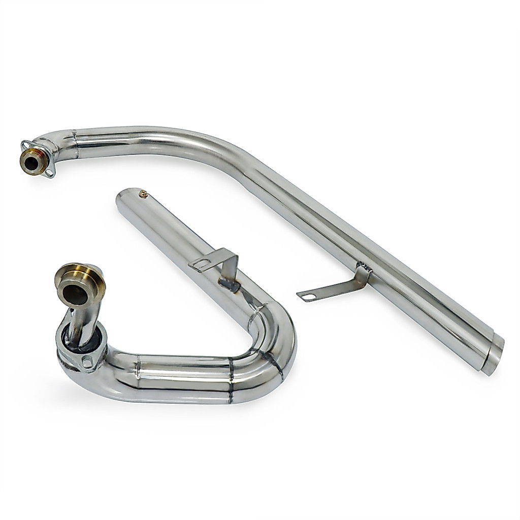 FOR YAMAHA VIRAGO 250 XV125 XV 125 XV250 XV 250 MOTORCYCLE SLASH CUT FULL EXHAUST SYSTEM PIPE WITH
