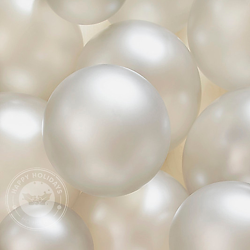 20pcs/Set Gold White Balloons Party Theme Latex Baloon Garland Decoration Christmas Ballon Suit