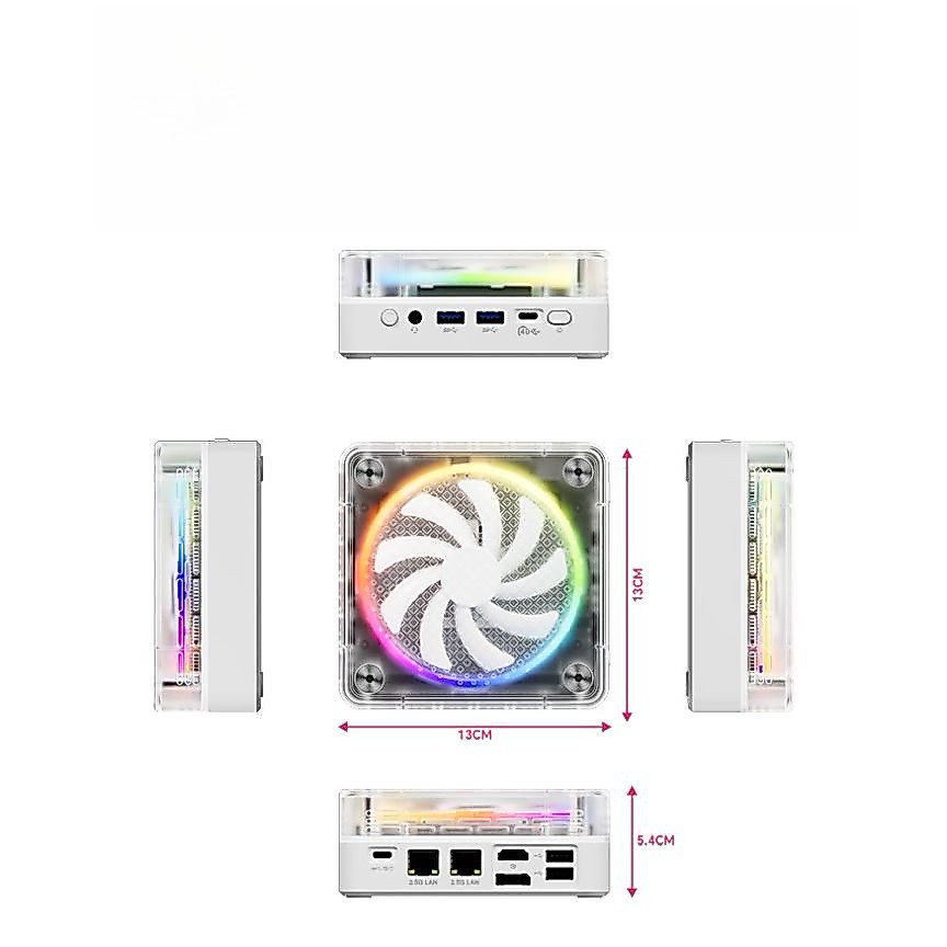 Genmachine Ryzen9 8945HS ES 7840HS 7940HS 8845HS 7640HS ES Mini PC Windows 11 WiFi 6 Gaming PC DDR5 