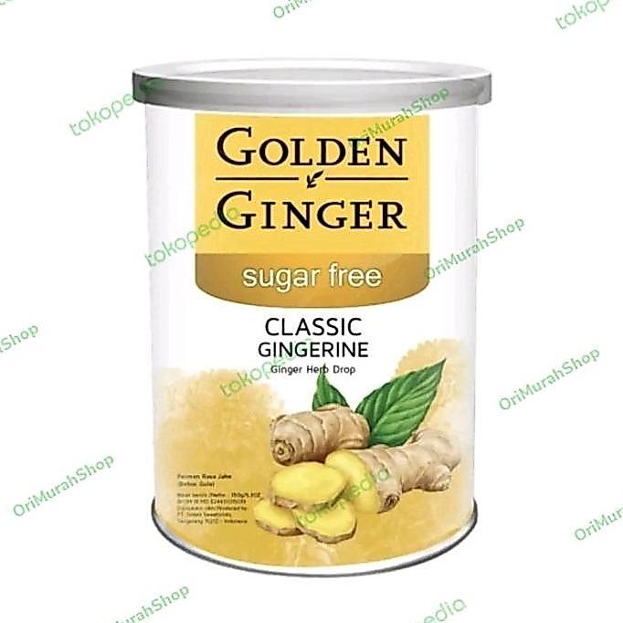 Crispy- Golden Ginger Sugar Free Classic Herb Candy Permen Jahe Bebas Gula