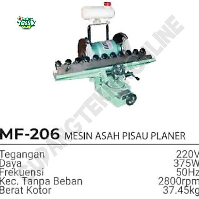 PEUNBIM Mesin Asah Pisau Planer MF206 MODERN / Mesin Asah Mata Pisau Plannar Planar Serut Ketam Sugu