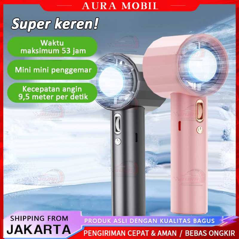 High-Speed Kipas 100 Gear Wind Kipas Angin Digital Display Adjustable Turbo Kipas Tangan USB Recharg
