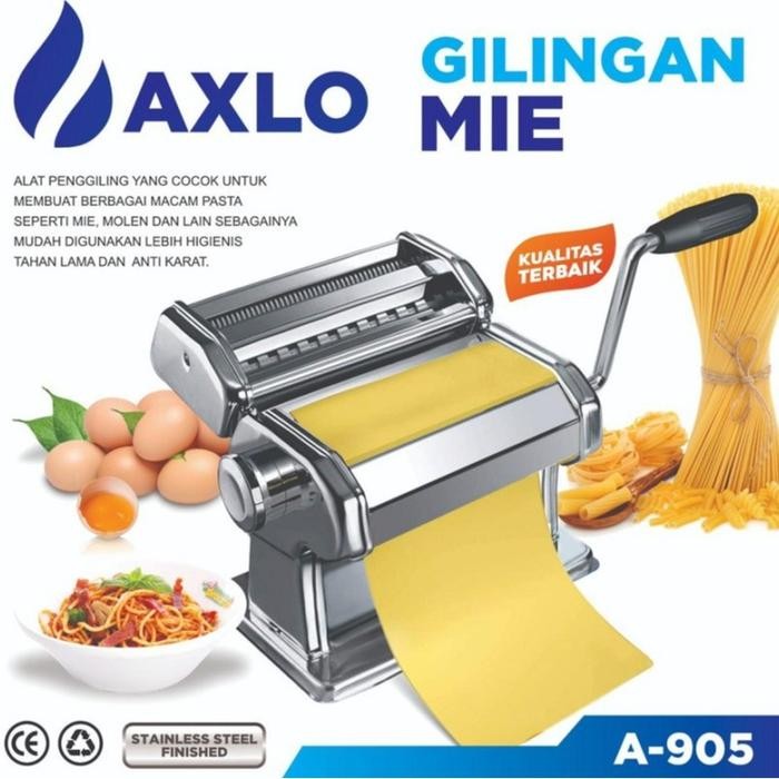 Alat Pembuat Mie dan Pasta GSF A-905, Bahan Stainless Steel, Bisa Atur Ketebalan