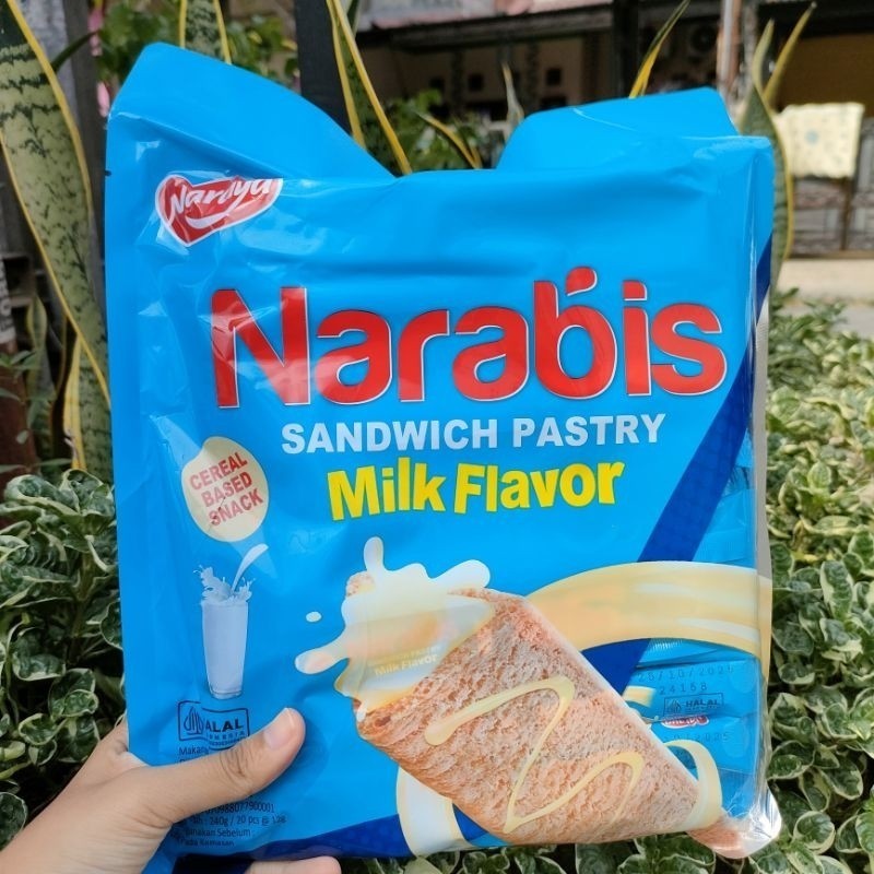 Narabis Sandwich Pastry Isi 20 pcs - Wafer cokelat Narabis - Narabis coklat - wafer coklat