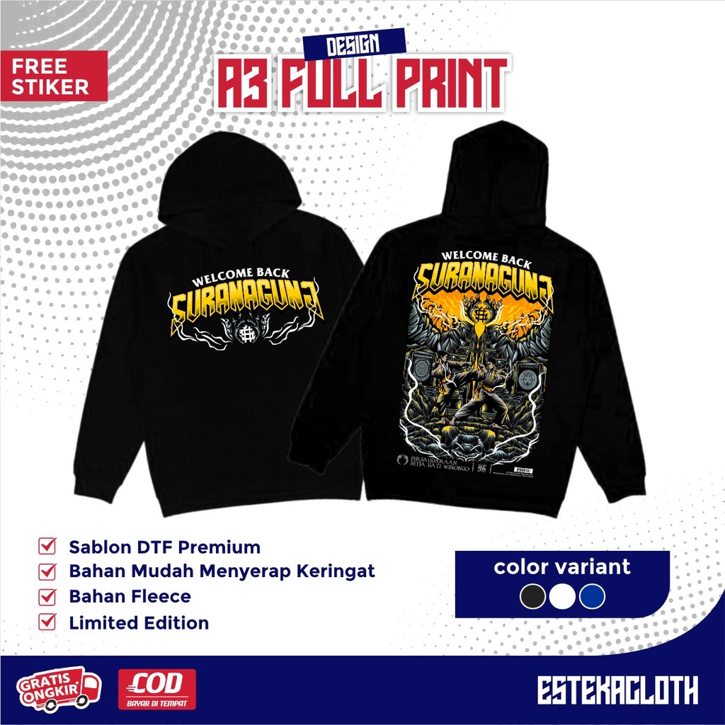HOODIE PSHW WELCOME BACK SURAN AGUNG -JAKET PSHW TERBARU - JAKET SH WINONGO - JAKET HOODIE PSHW SIMP