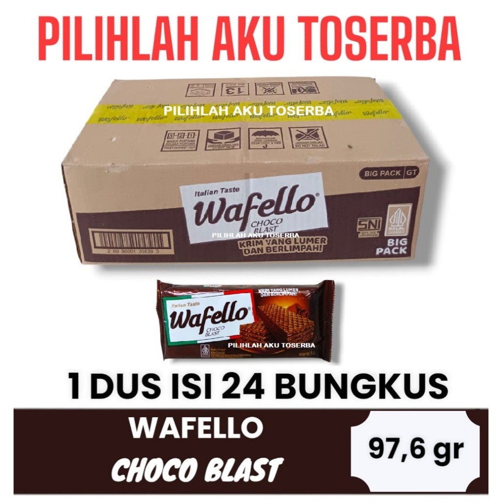 

Roma Wafello Choco Chocolate 97 gr - (HARGA 1 DUS ISI 24 PCS)