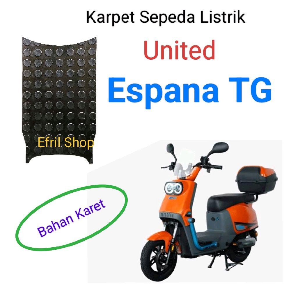 Karpet sepeda listrik United Espana TG BAHAN KARET