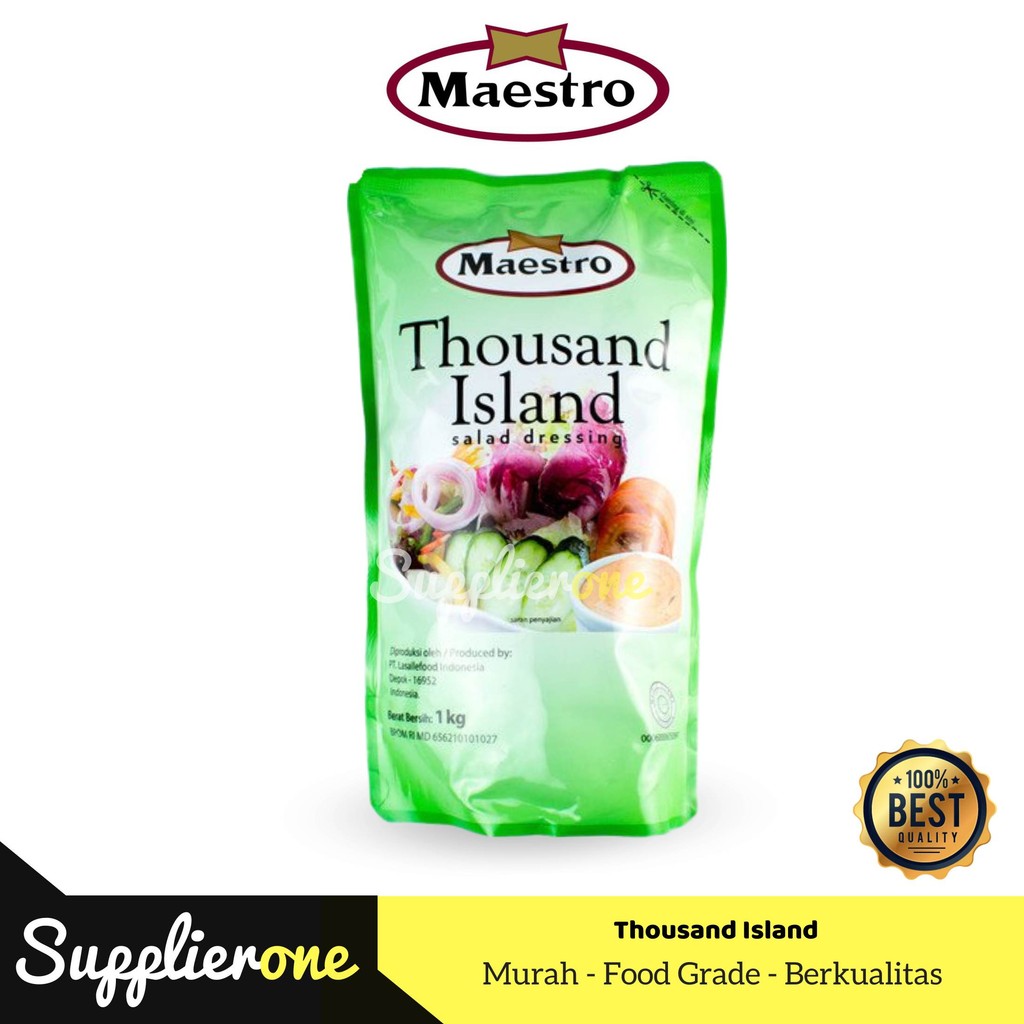 

Maestro Thousand Island Pouch 1kg / Maestro Salad Dressing Thousand Island / Thousand Island / Salad Dressing Thousand Island