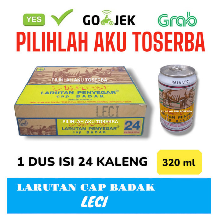 

Larutan Penyegar CAP BADAK Rasa LECI 320 ml - ( HARGA 1 DUS ISI 24 kaleng )