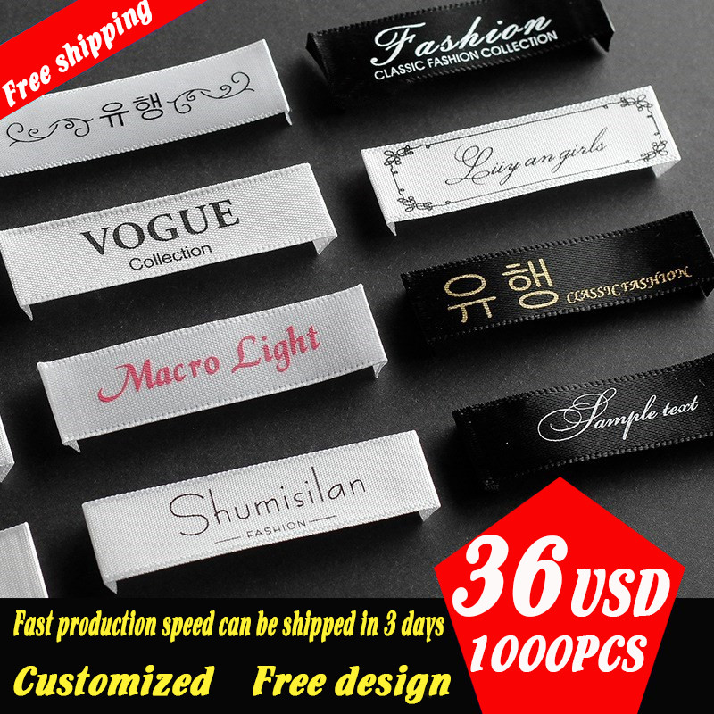 

width 1.5cm Customized silk satin ribbon printing/garment /clothing care label/printed/washable label/tag