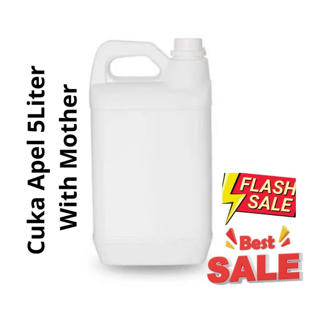 

Cuka apel with mother unfilter 5 liter paket repacking