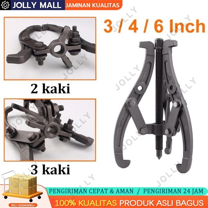 

3 "4" 6" inci Penarik Tiga Rahang Tugas Berat Kaki Alat Pelepas Bantalan Hub Penarik Roda Gigi Otomatis Segitiga Penarik Kecil Gear Puller 3 Jaw TrackerTreker 3 Kaki 3" 4" 6" In