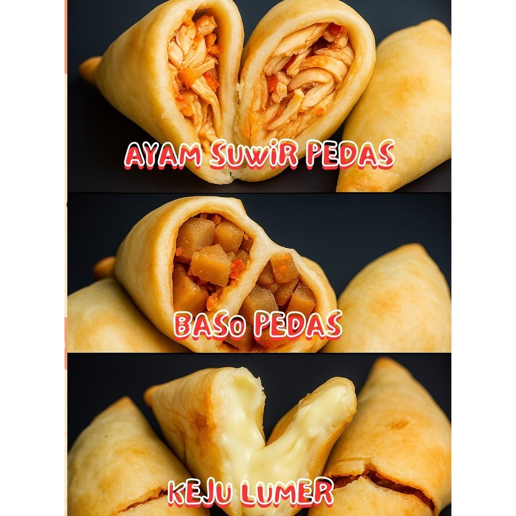 

Cireng Mini isi Frozen (10 pcs) Aneka Rasa (Ayam Suwir Pedas, Baso Pedas dan Keju Lumer) dan Cireng Mini Isi Kuah Bumbu Seblak Cemilan Maken Instan Food