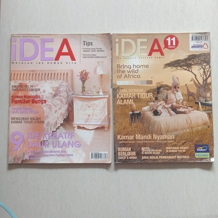Majalah IDEA Ide Kreatif Seputar Rumah Original bekas Baca Deskripsii