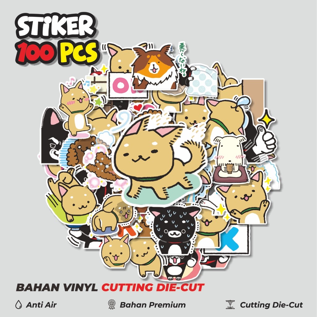

Terbaru! 50 pcs Stiker Iiwaken Shiba Inu Dekorasi Lucu Kreatif untuk Notebook, Skateboard, HP
