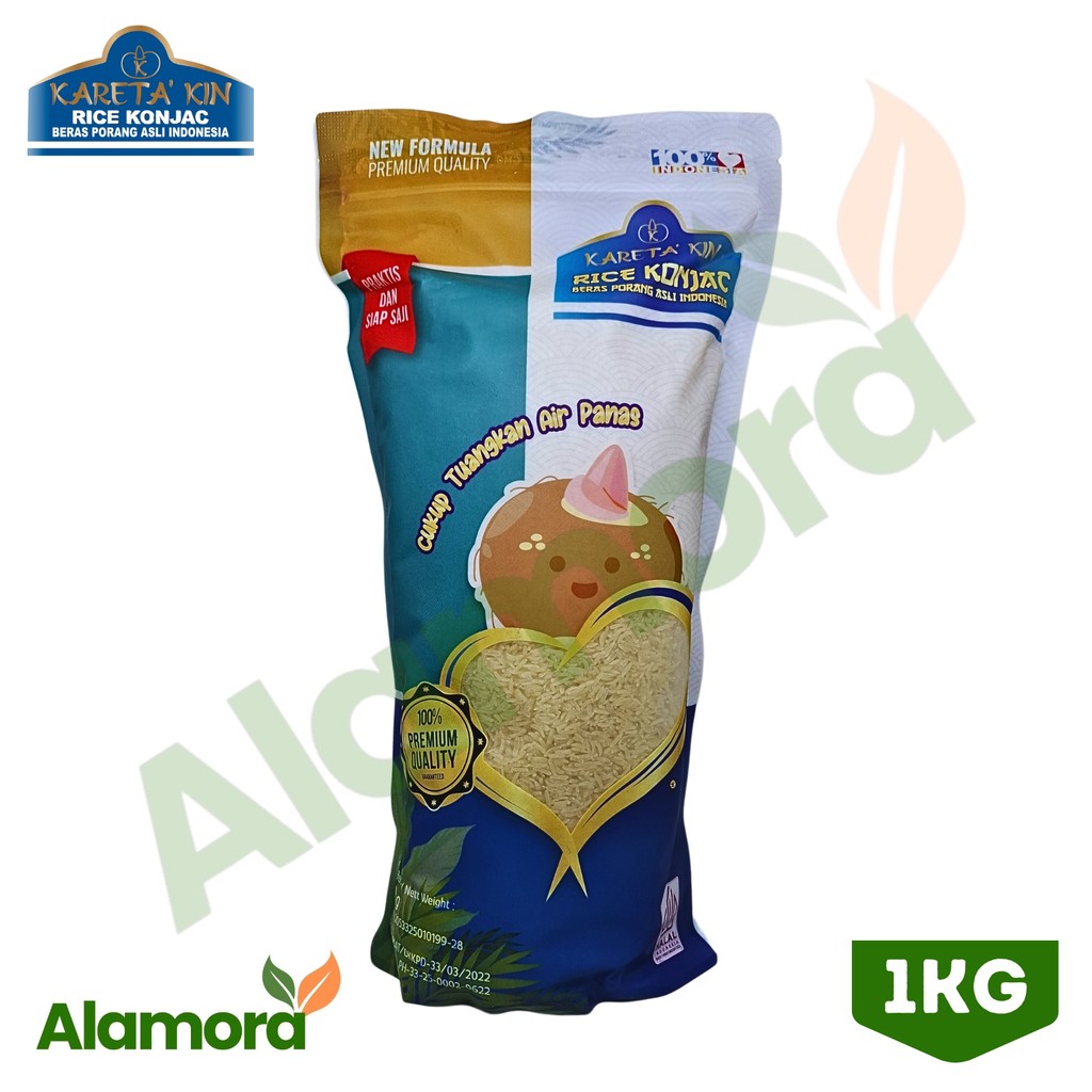 

Kareta Kin New Formula 1Kg Beras Porang Konjac Rice Pulen Diet Rendah Kalori Rendah Karbohidrat