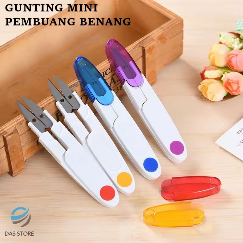 

Gunting mini pembuang benang / gunting mini benang jahit craft dengan penutup