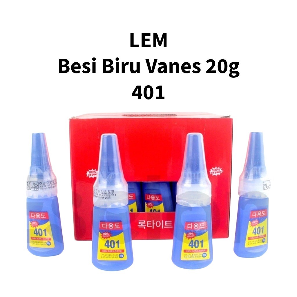

❤️️1pcs Lem Besi Super Kuat / Lem Korea 401 Botol Biru❤️️