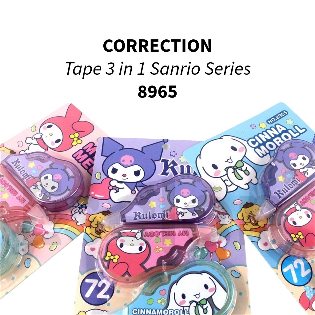 

❤️️3pcs Correction Tape 8965 / Correction tape set Fancy Japan❤️️