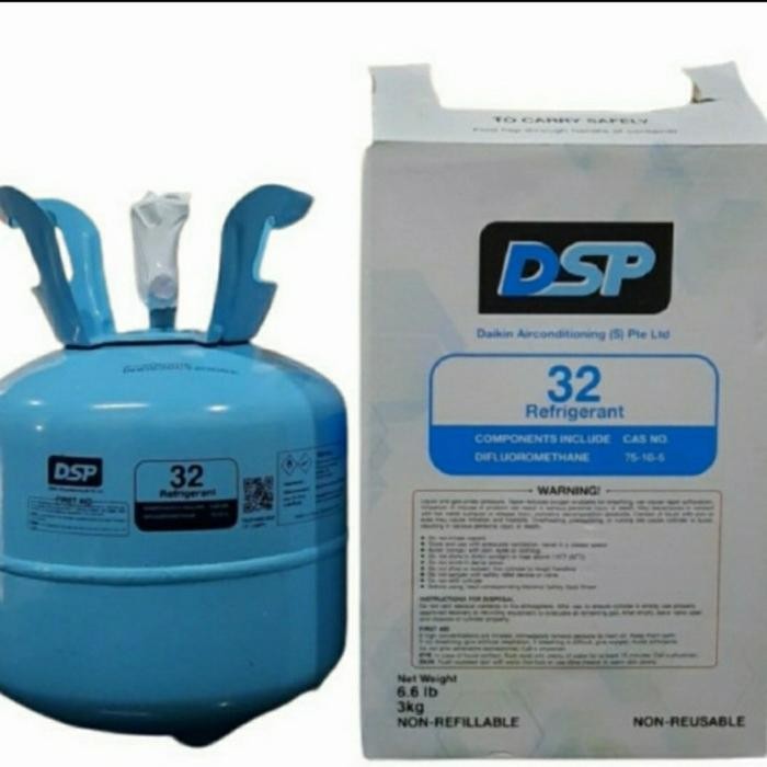 Refrigerant R32 FREON AC Daikin R32 ORIGINAL 100% 1 can 3KG Segel