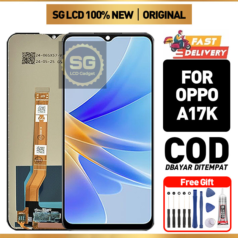 LCD For OPPO A17K LCD OPPO A57 A17 Original Asli Fullset Ori For Glass Touch Screen Digitizer