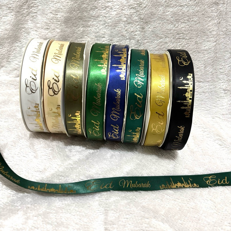 

(PER ROLL) Pita IDUL FITRI Premium 2CM, 2,5CMcm Pita Lebaran Premium +-45M/Roll / Madame Packaging