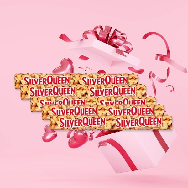 

SilverQueen Milk Chocolate with Cashew [62g x 10pcs]