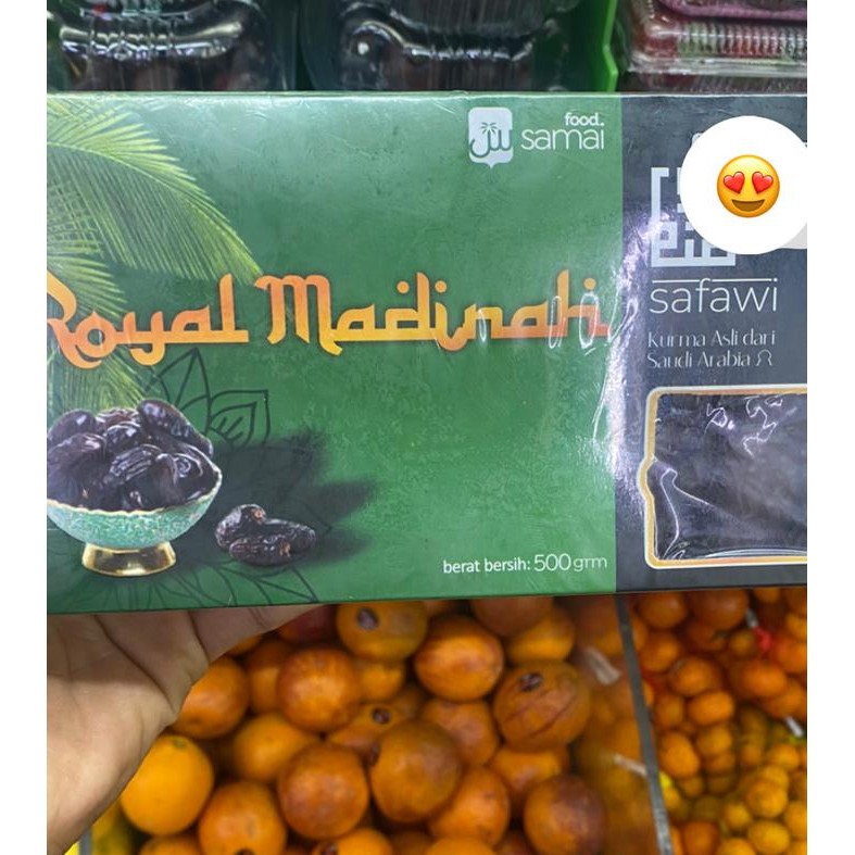 

KURMA ROYAL MADINAH 500 GR/ KURAM MANIS LEMBUT MADIANAH 500 GR