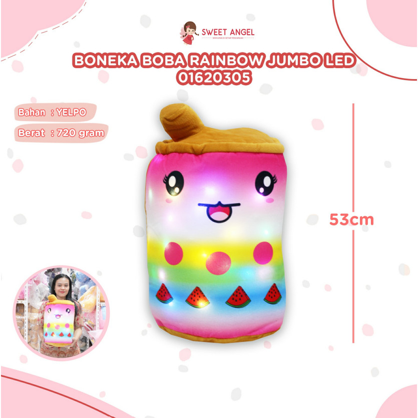 BONEKA BOBA RAINBOW JUMBO BOBA RAINBOW ANAK