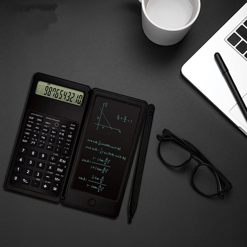 

Kalkulator Ilmiah Papan Catatan Stylus dengan Memo Pad LCD Digital Scientific Calculator Portable Mahasiswa Kantoran Menghitung