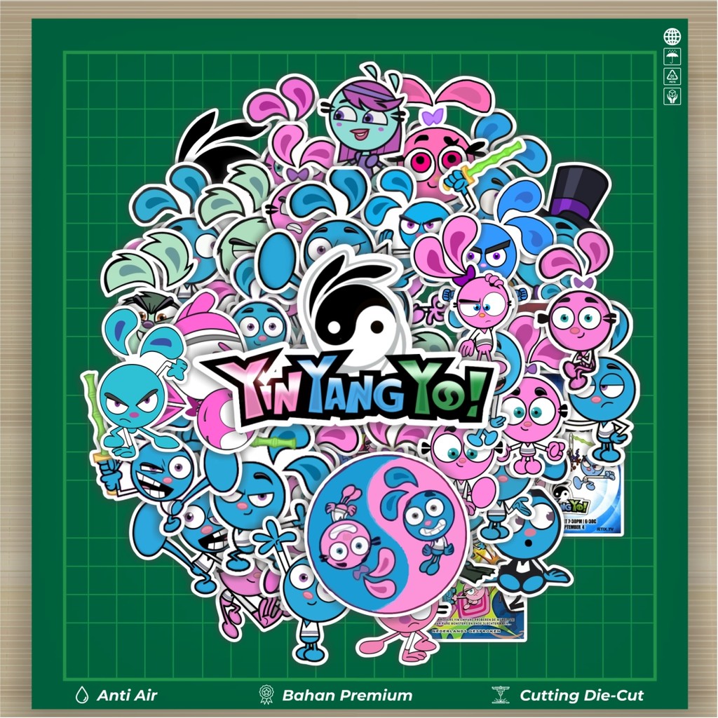 

HOT 50 PCS STIKER Stiker Kartun Yin Yang Yo Stiker Fashion Cars Decal Dingin Kartu Album Custom Vinyl Anti Air- Sticker Aesthetic Buku Journal Koper Casing HP Tablet Laptop Helm Motor Botol Minum