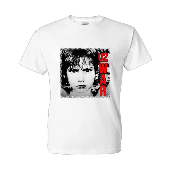 (COD) Kaos U2 - U2 WAR - Putih, S