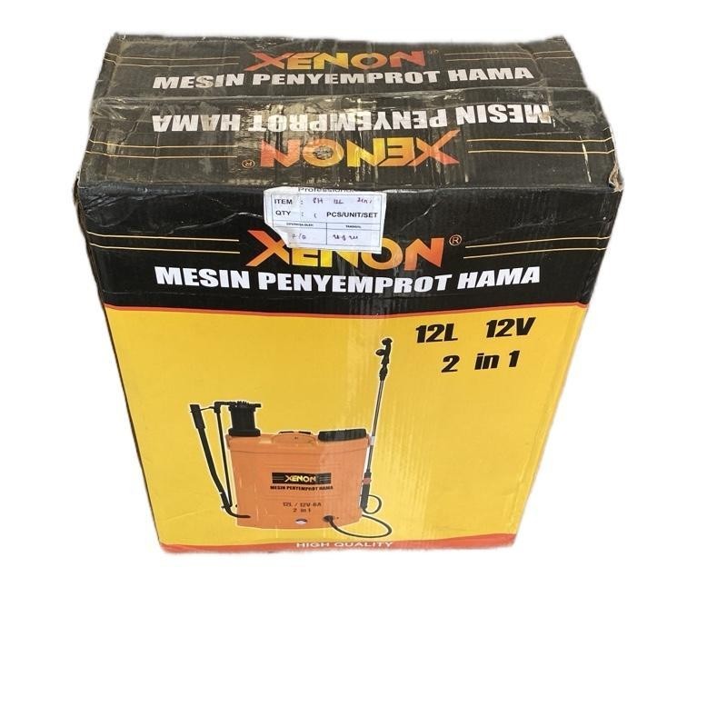 XENON Sprayer Elektrik 12 Liter – Semprotan Hama Otomatis Baterai Awet, Untuk Desinfeksi, Anti Gulma