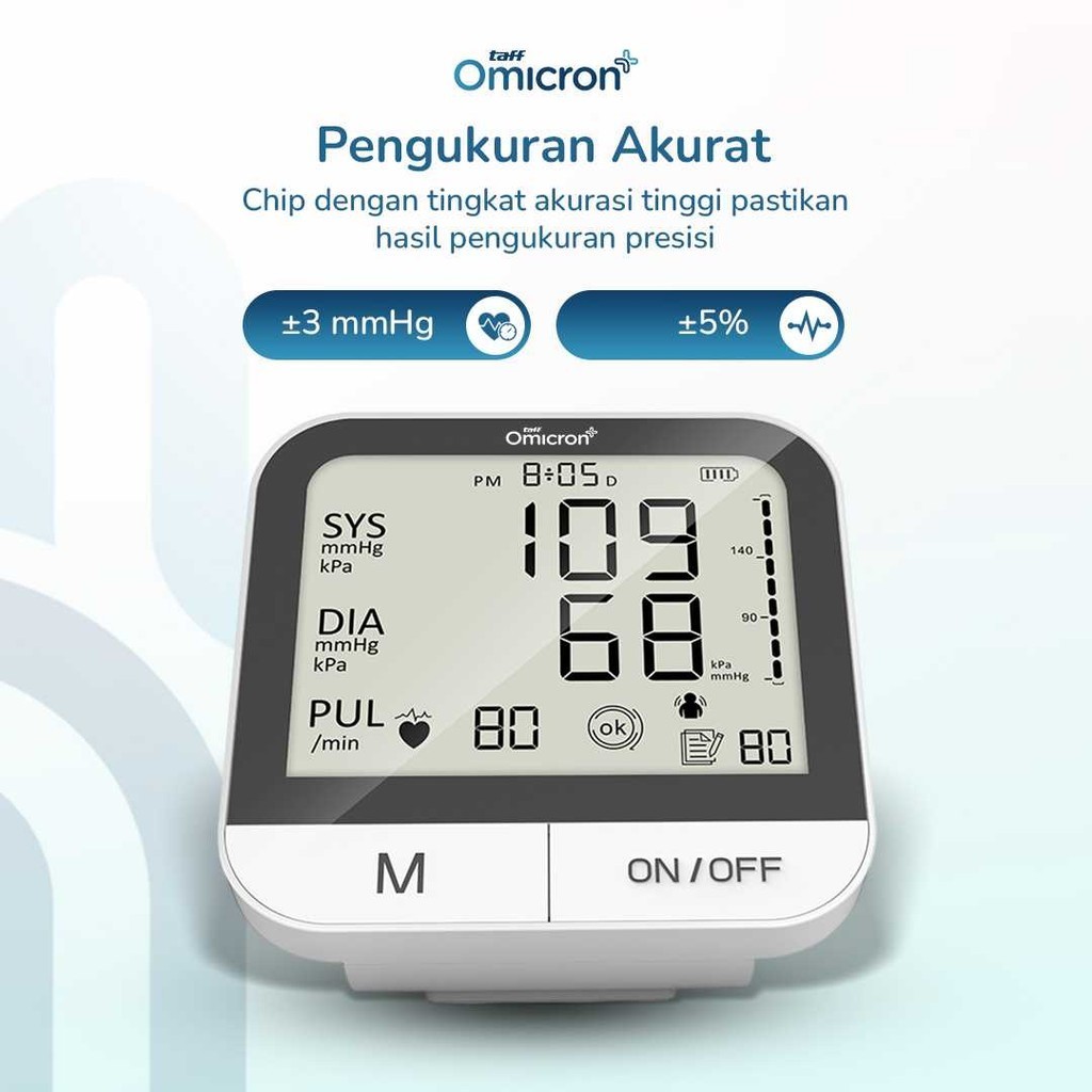 LCMNCLL Omicron Tensimeter Digital Pengukur Tekanan Darah English Voice - BMP-A7VL