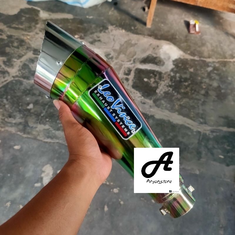 Silencer Knalpot Racing Leovince Rainbow Silincer Only 50mm 48mm