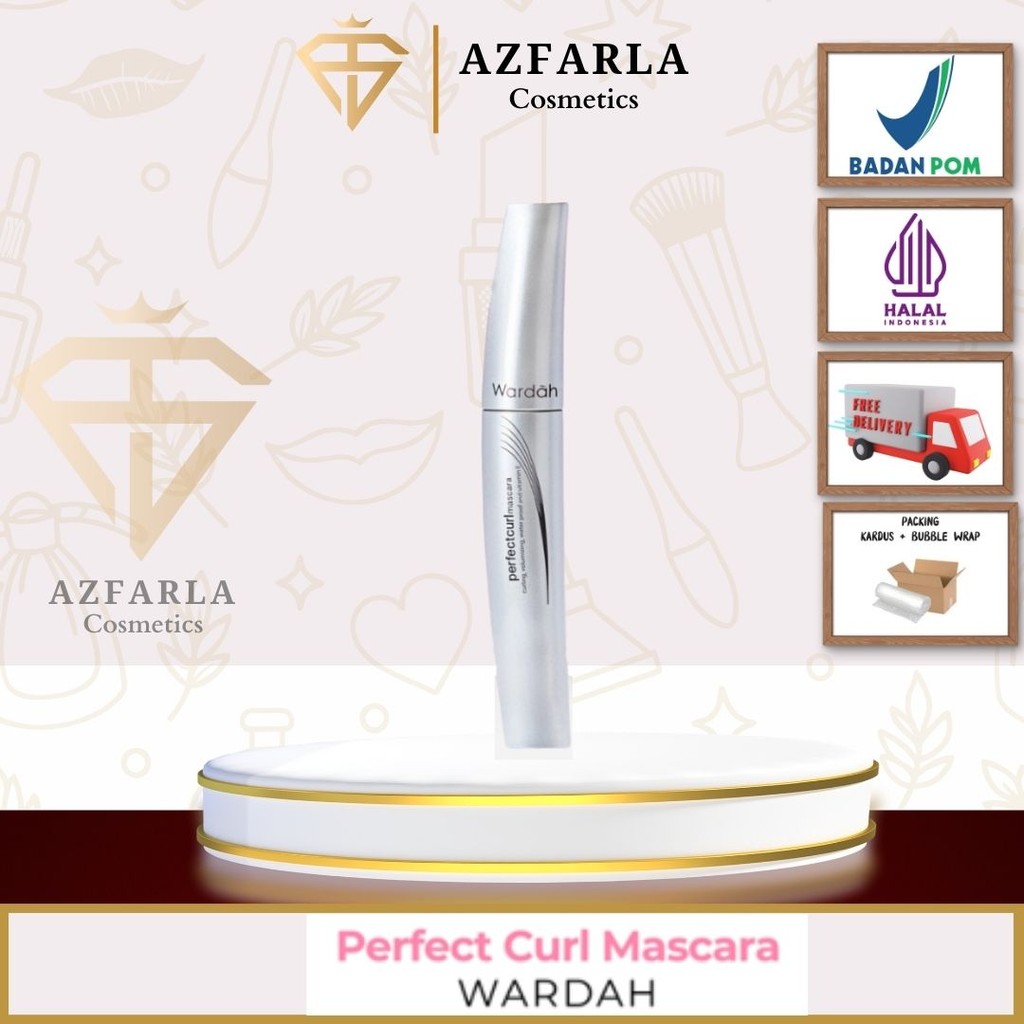Azfarla Kosmetik Wardah EyeXpert Perfectcurl Mascara/Maskara Wardah/Maskara Waterpoof ORIGINAL 100%