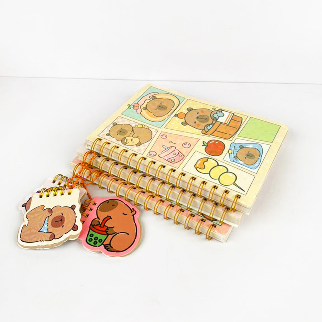 

Capybara + Mini Notebook Buku Tulis Anak Karakter Hewan Lucu Ukuran A5 13 x 19 cm Jurnal Diary Kids Book Catatan