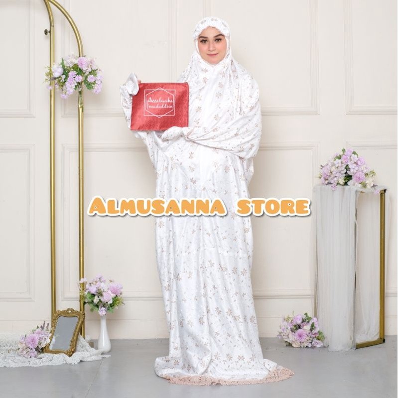 MACIAS_ MUKENA TERUSAN Sutra Paris Milo Bordir