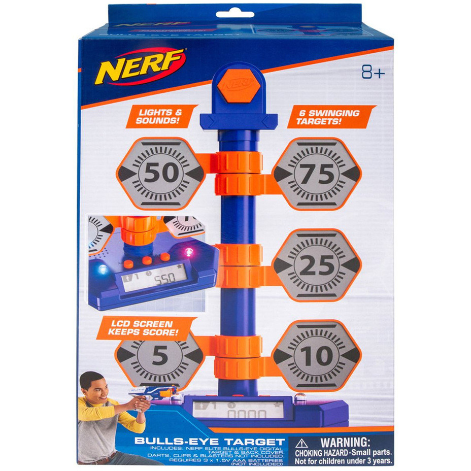 Nerf Bulls-Eye/Bulls Eye/BullsEye Digital Target/Sasaran/Latihan Tembak/Hit Pistol