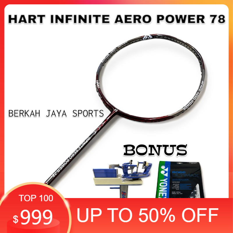 Original RaketHart infinite Aero Power 78 100% Original Bisa COD Seluruh Indonesia Diskon 50%