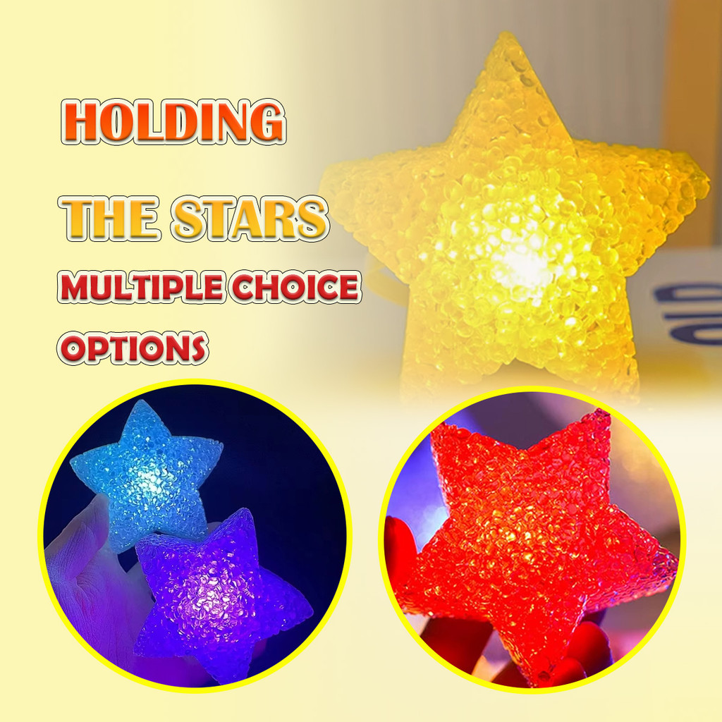 1pc Lampu hias bentuk bintang Panggung Perlengkapan Pertunjukan Kreatif Hangat Mini Dekorasi