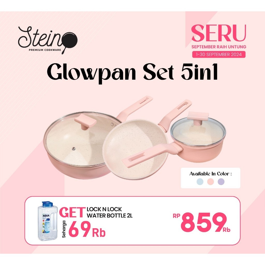 Steincookware Stein GLOW PAN Glowpan Set Complete Set / Satuan [ORIGINAL]