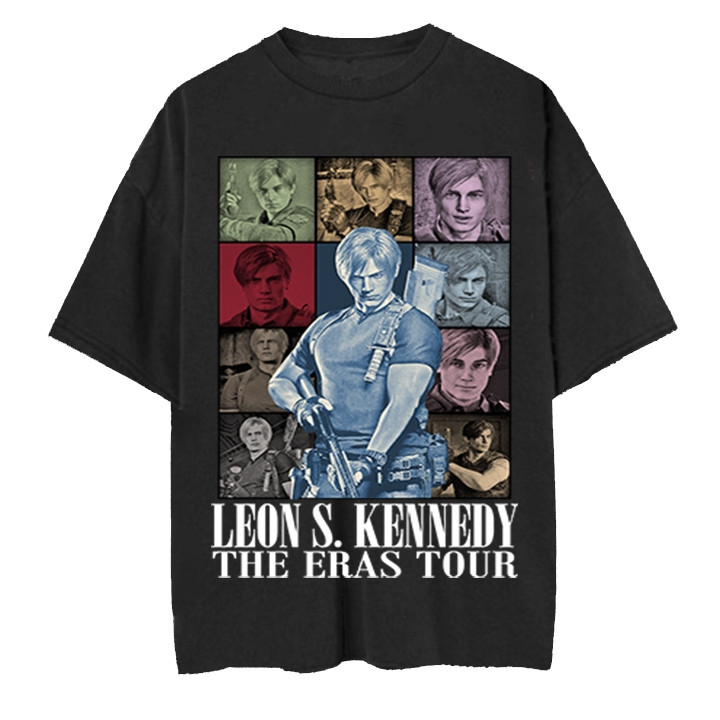 Kaos Karatkter Resident Evil Leon S Kennedy Eras Tour Oversize Shirt