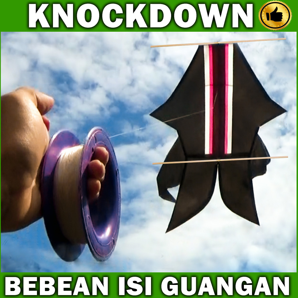%& LAYANGAN BEBEAN LIPAT KNOCKDOWN #@
